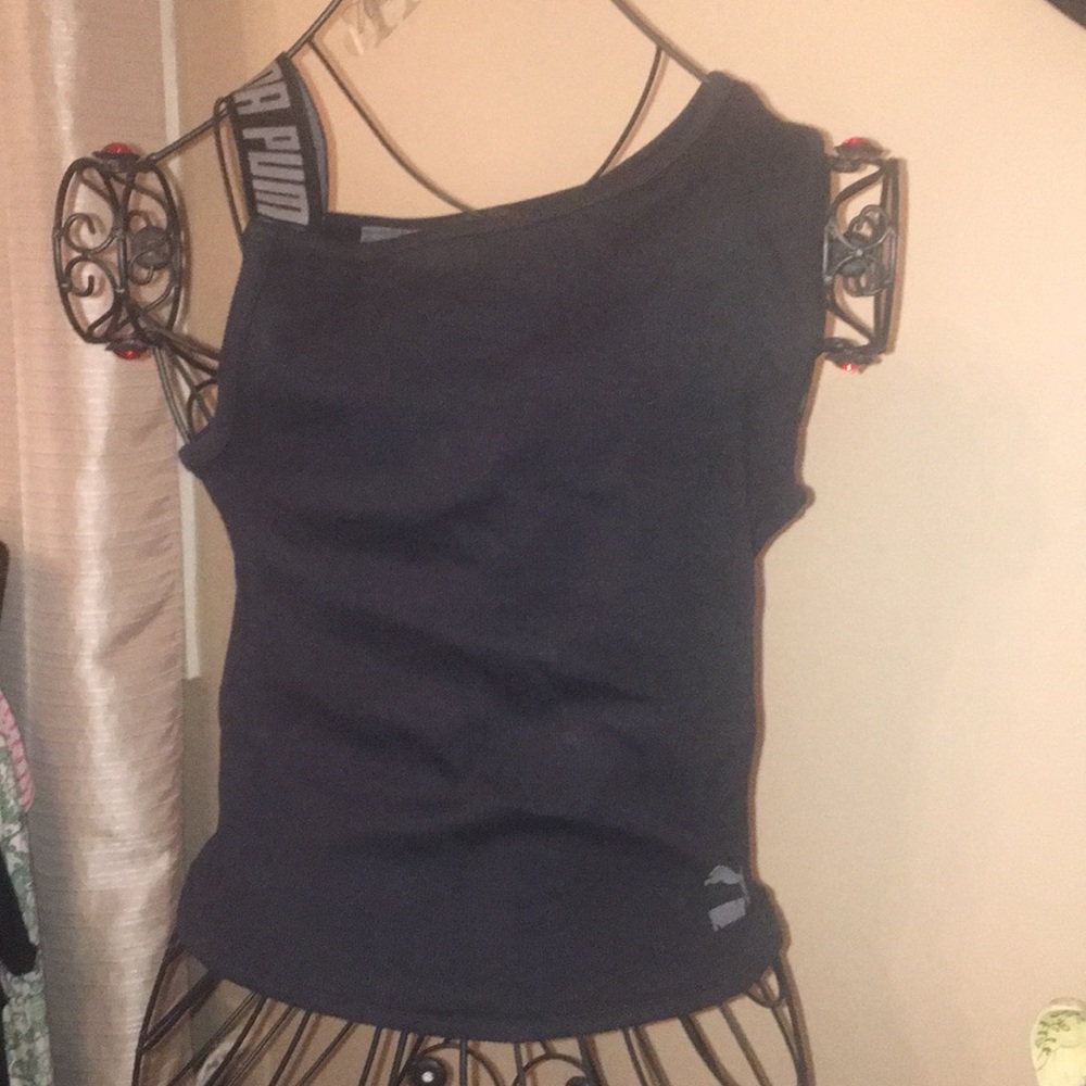 Puma Health Goth asymmetrical Crop Top M